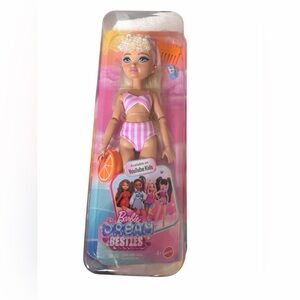 Barbie Dream Besties Pink Stripe Swimsuit Doll